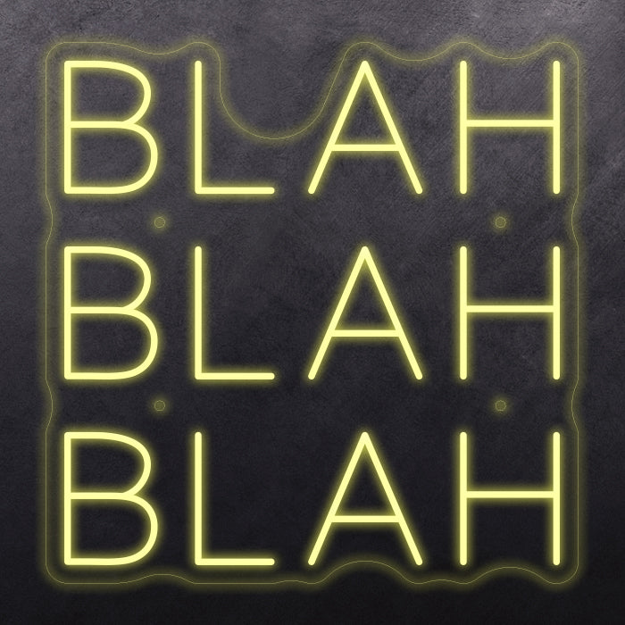 Blah blah blah
