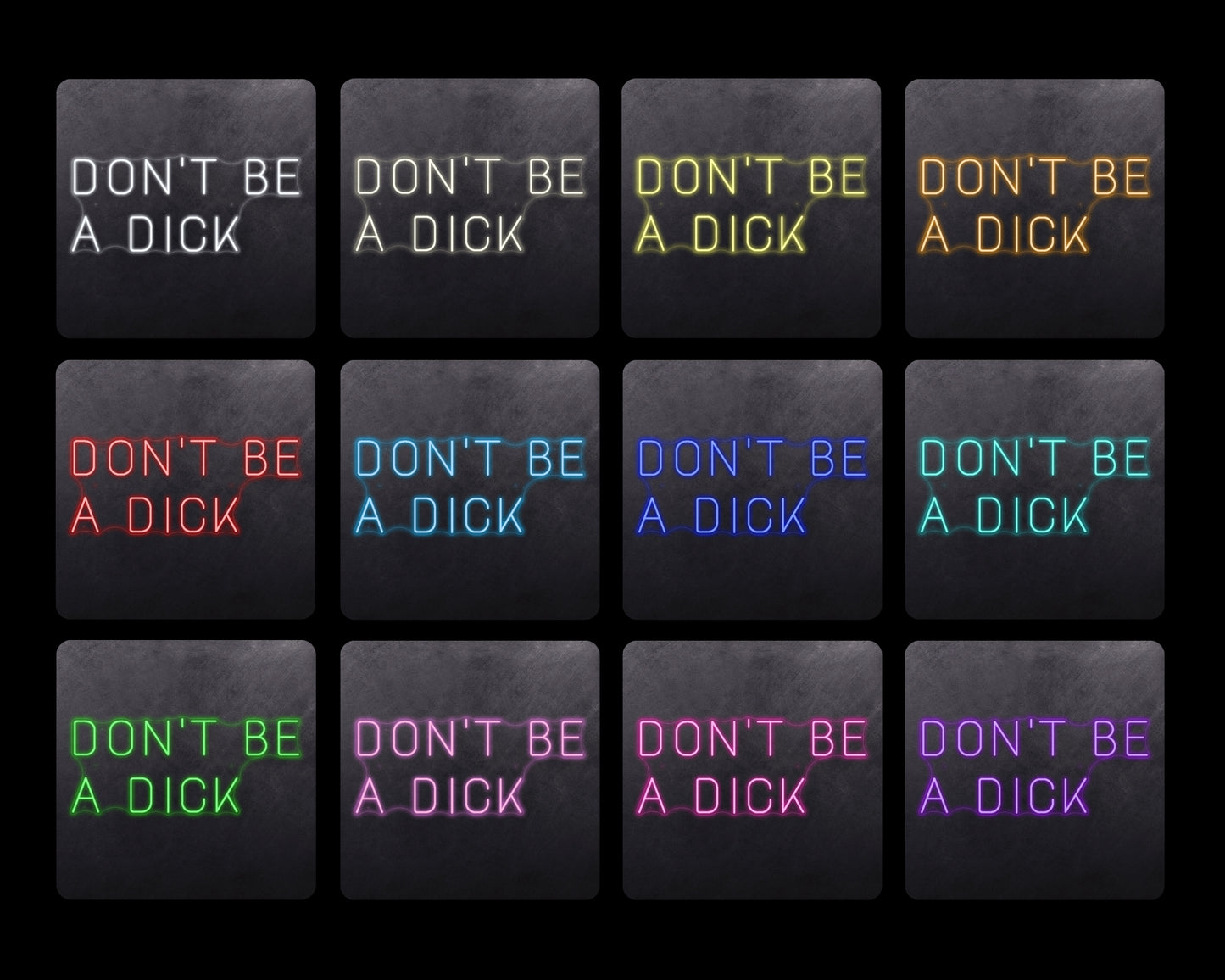 Don't be a dick