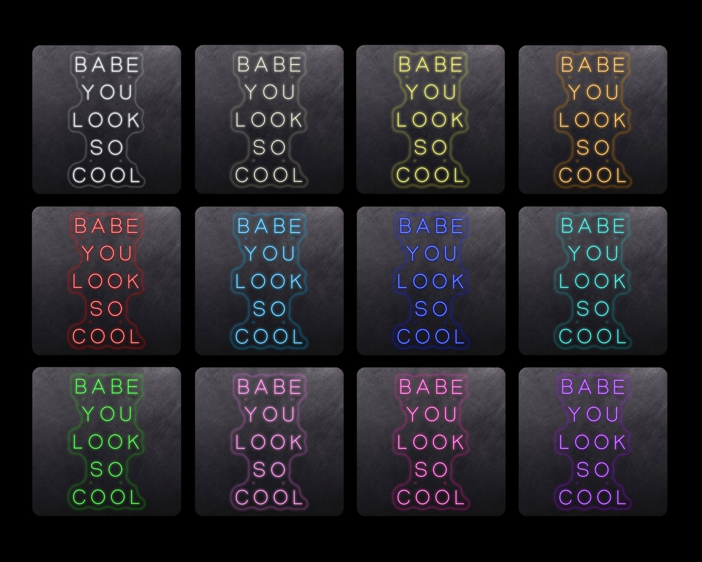 Babe you look so cool